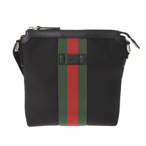 Gucci Techno Web Messenger Bag green red webbed stripe